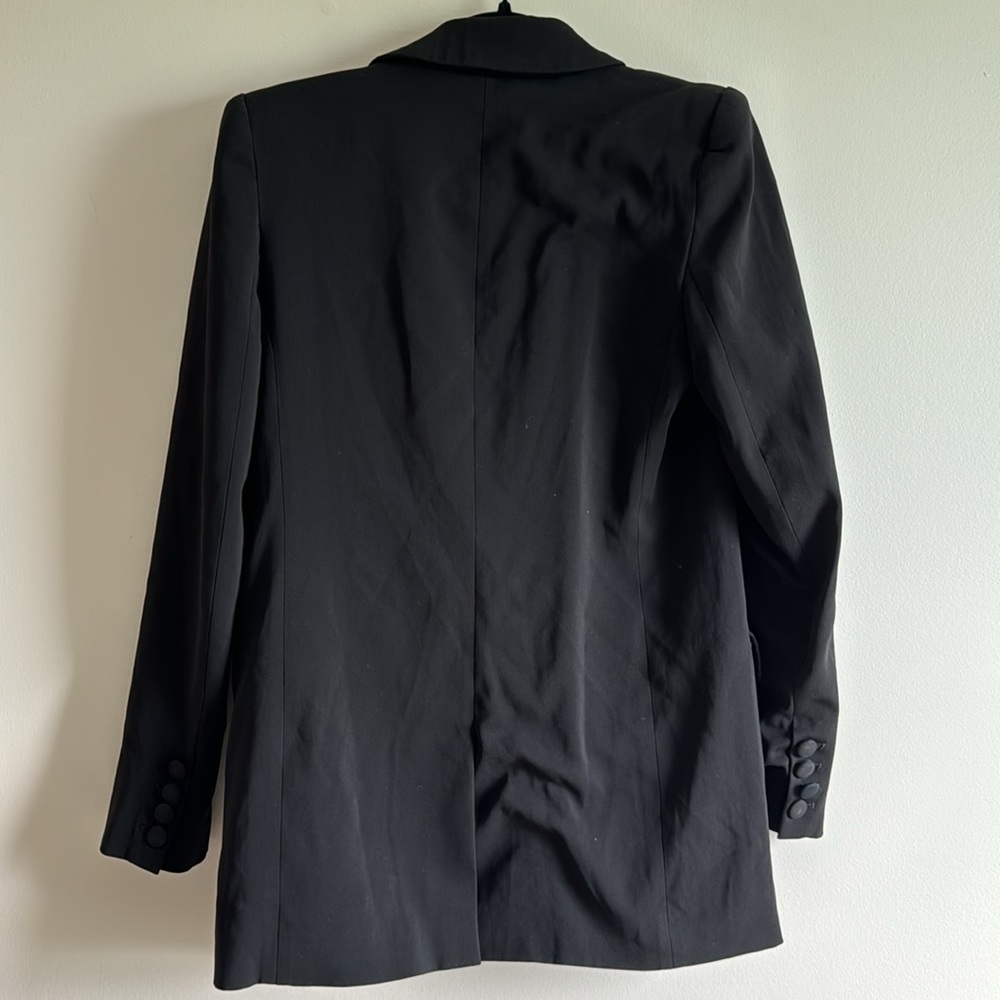 Badgley Mischka Black Blazer, Gold Sequins - Size 0 - Picture 6 of 8